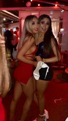 Little blonde chav in tiny dress