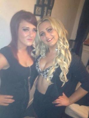 Blonde chav slag Kirsty