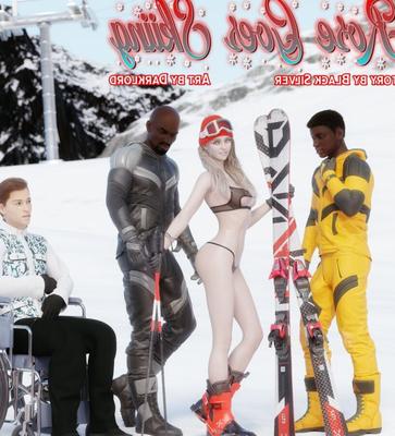 Rose Goes Skiing - Bande dessinée interraciale de Darklord