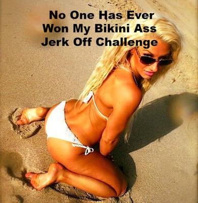 Melissa Harbody Challenges You To A Bikini Ass Jerk Off Challeng