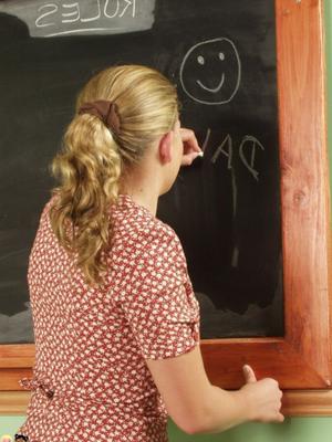 Professeur d'école de couches