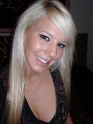 Young petite amateur blonde spread and self shot