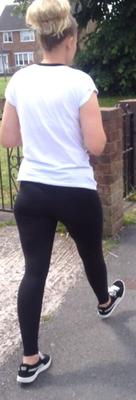 Chav MILF with an amazing arse/panty lines! [UK Candid]