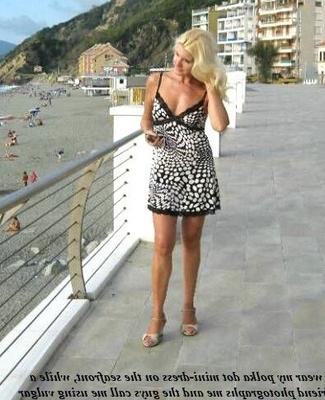 My polka dot mini dress