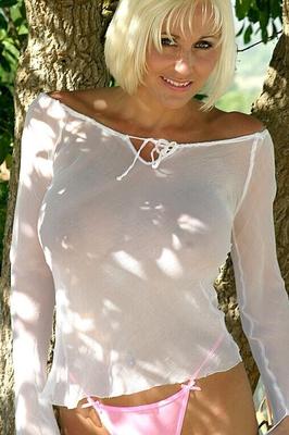 Jan Burton - White Sheer Top