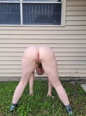 Exposed MILF Webslut Dana Backyard Slut