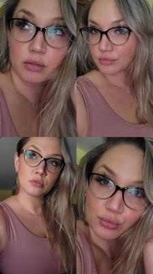 Bel Blondie Gafas y Sexy Gran Culo Milf Fotos Calientes Mezcladas