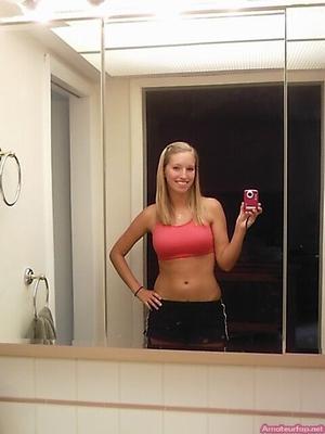 Blonde Teen With A Sweet Face Makes Very Hot Pictures