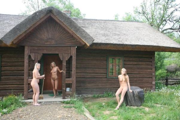 Nudist girls having a holiday