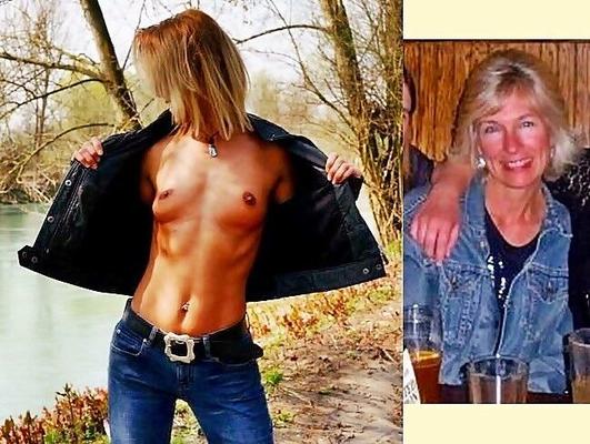 Angezogen Ausgezogen Amateur Mutter MILF reife Oma sexy Ehefrau