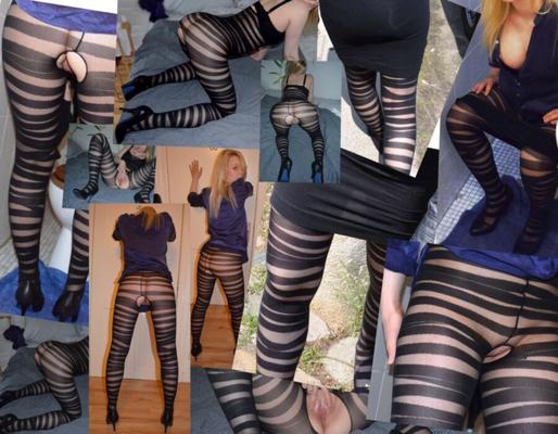 Collage-Nylon-Bodystocking