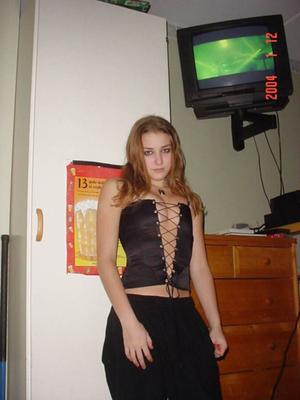 Sweden - naughty AIK-fan shows her teen titties