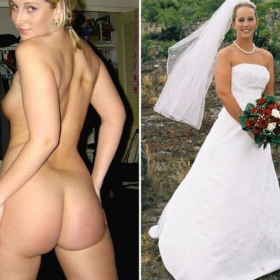 Hot blonde bride