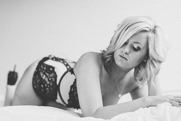 Wife Morgan is hot in her boudoir shoot