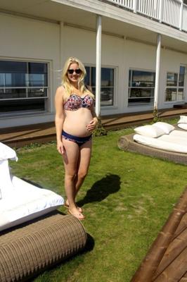 Pregnant blonde nordic