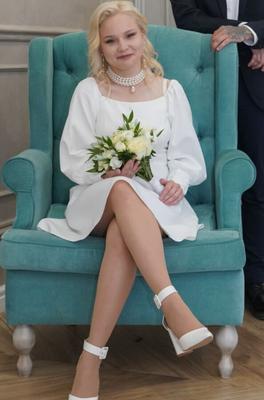 Wedding Pantyhose # - Sullen Blonde Bride