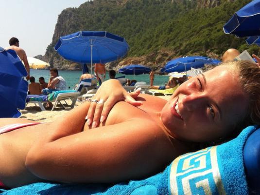 Blonde Teen On Holiday