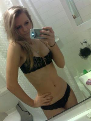 Nice blonde in the bathroom