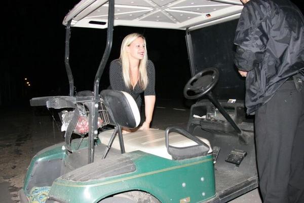 Rachel Golf Buggy Dogging