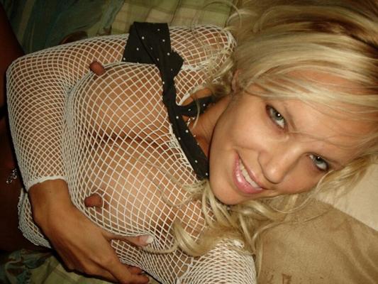 Wild Blonde Stripper Whore