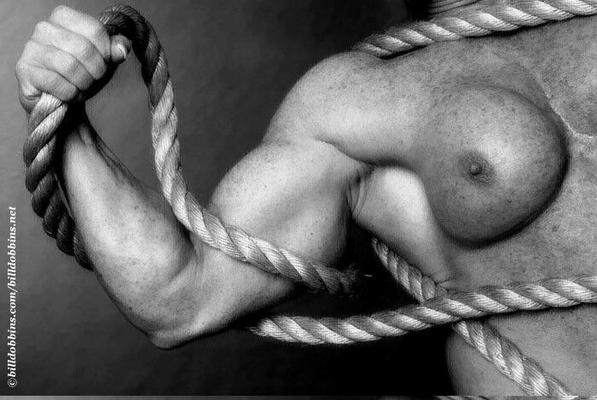 Muscle GILF with Ropes