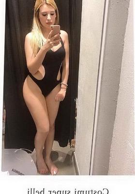 Cum target Italian blonde G. - swimsuits