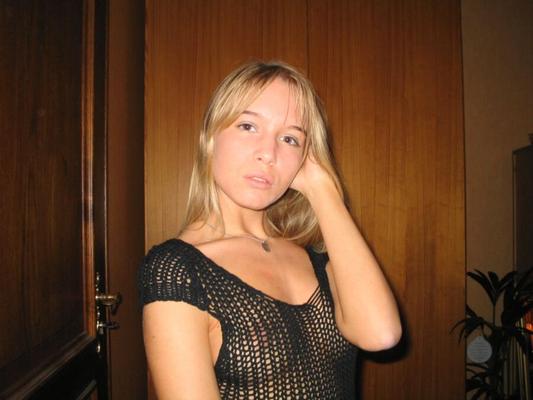 Cute blonde Russian teen