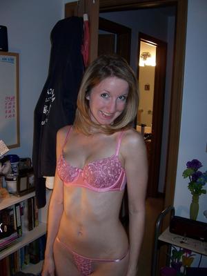 Sexy Blonde Wife   Skimpy Bra 