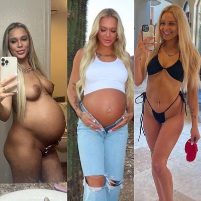 Pregnant blonde